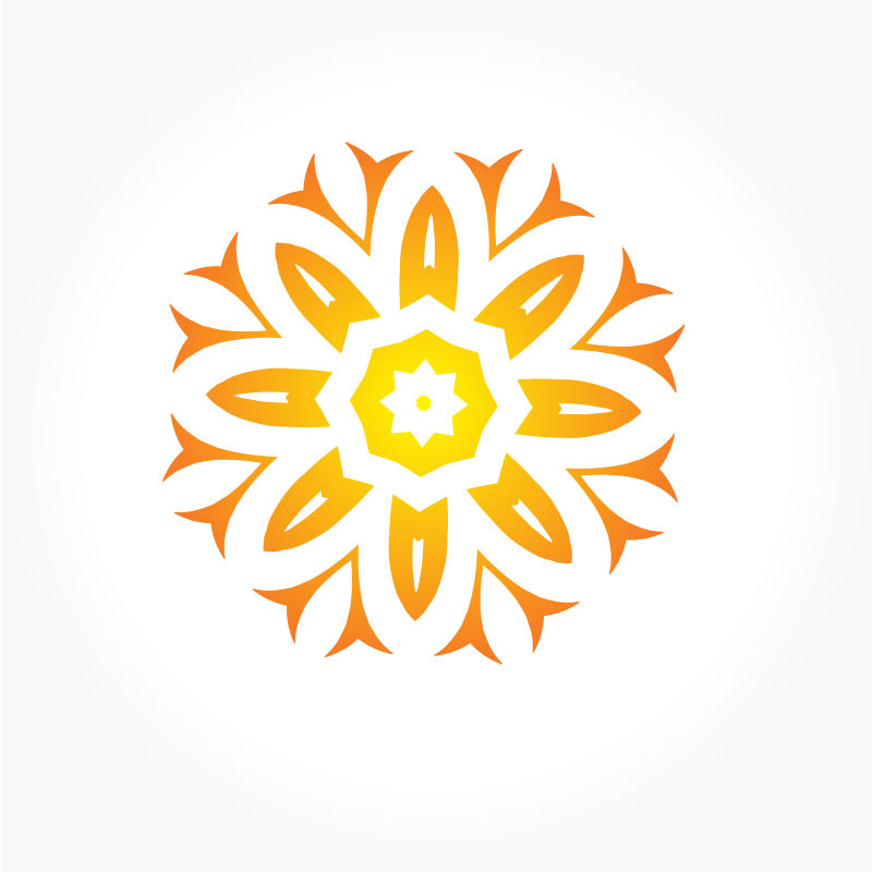 Orange logo design element