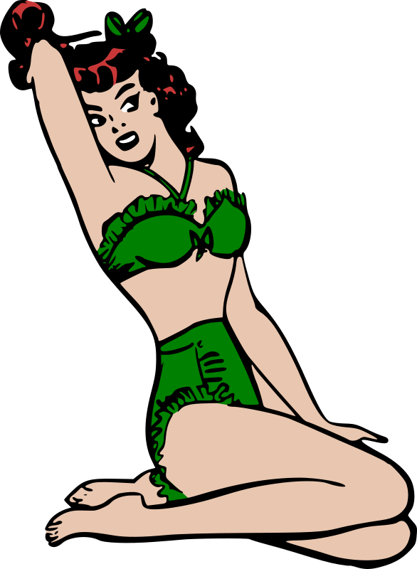 Bikini pin up Openclipart