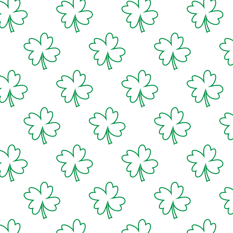 Clover pattern Saint Patrick