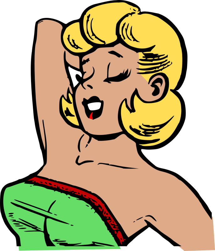 Flirty girl - Openclipart