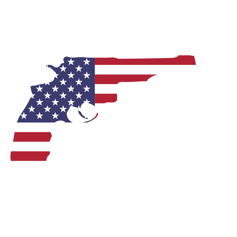 American Flag Gun Silhouette Openclipart 