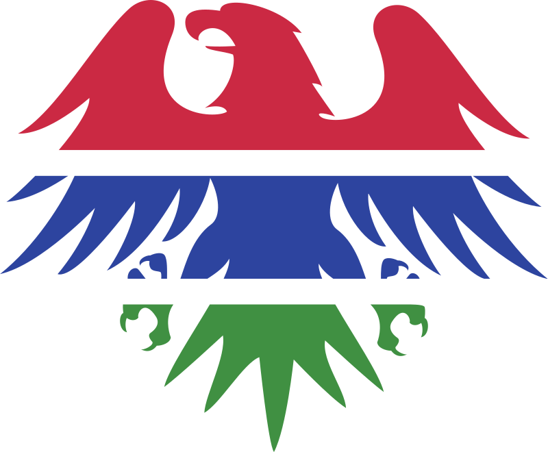 Gambian flag eagle emblem