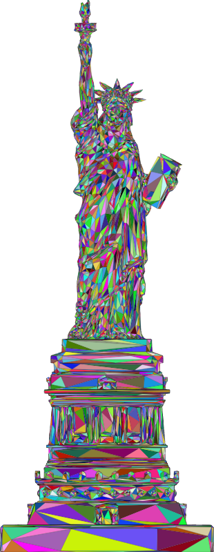 Statue Of Liberty 3D Colorful