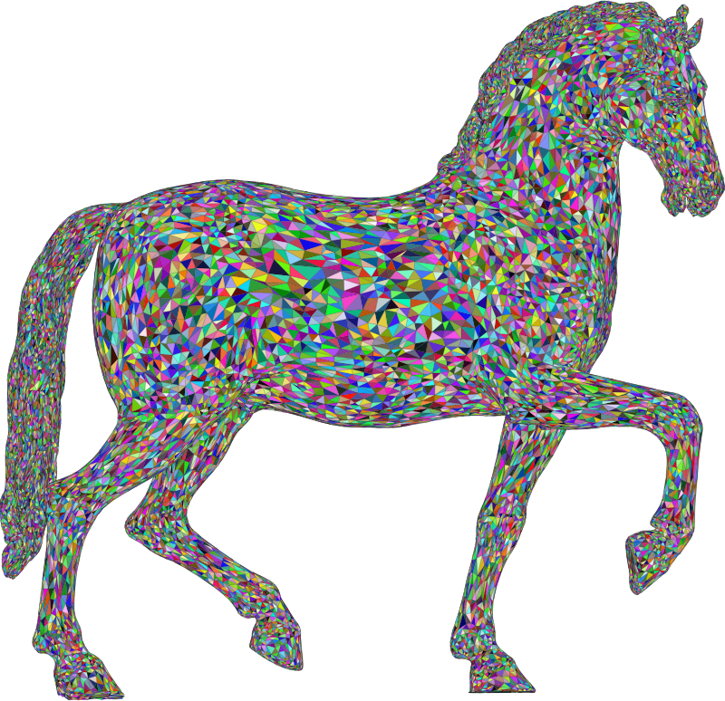 Horse 3D Colorful