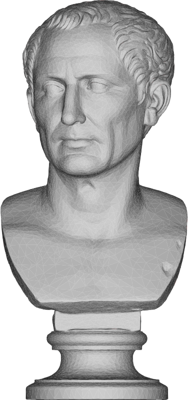 Julius Caesar Bust 3D 2