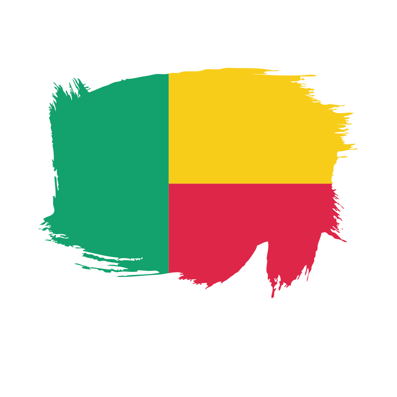 Benin painted flag