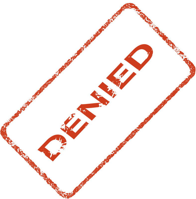 Denied Business Stamp