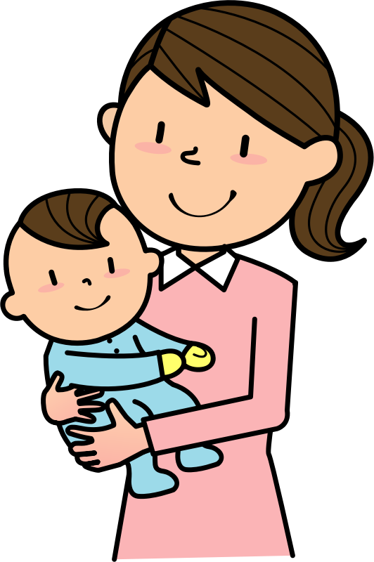 mother and baby cartoon