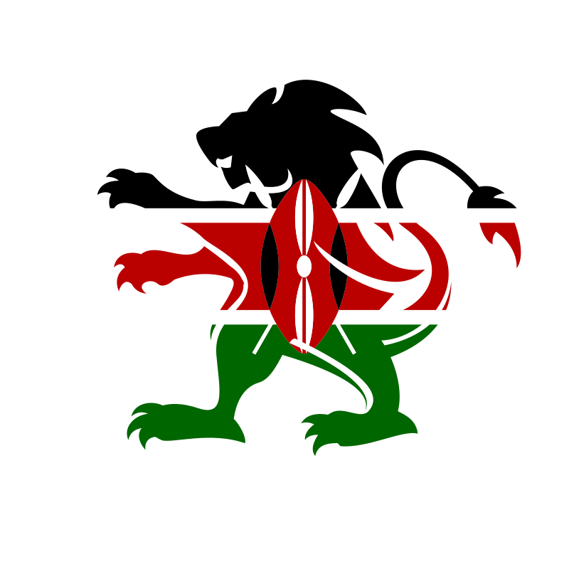 Kenya flag lion emblem