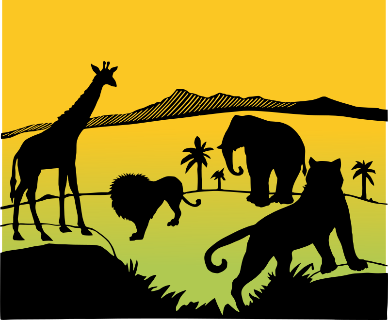 African Safari Scene