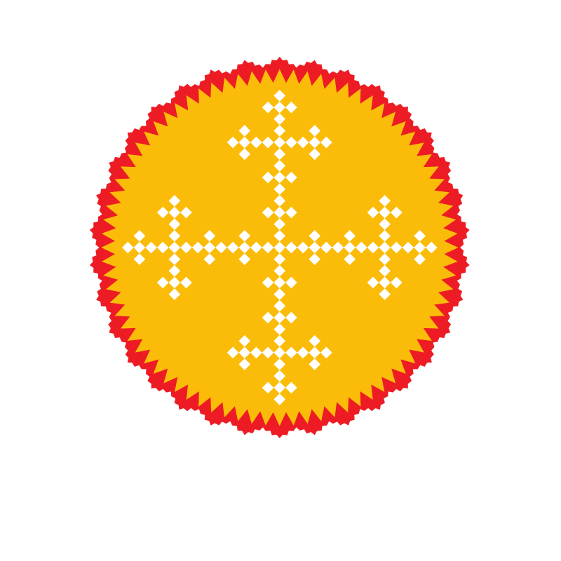 Religious symbol yellow color