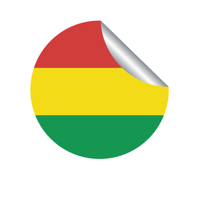 Bolivia national flag sticker