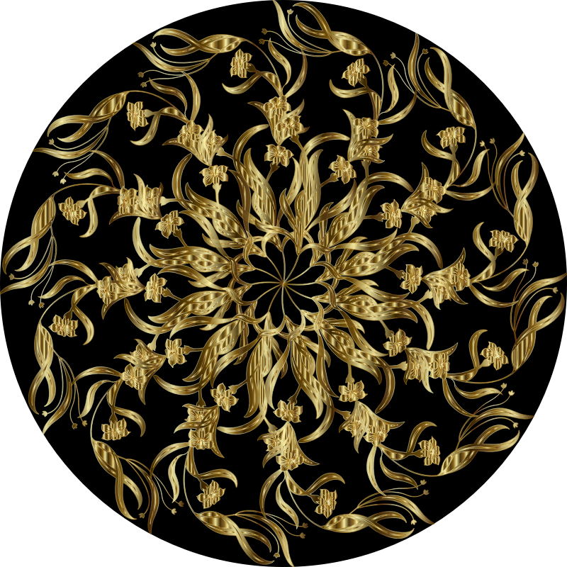 Floralriffic Mandala Gold