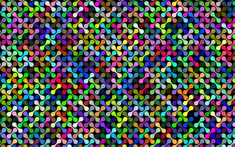 Dumbells Pattern Colorful
