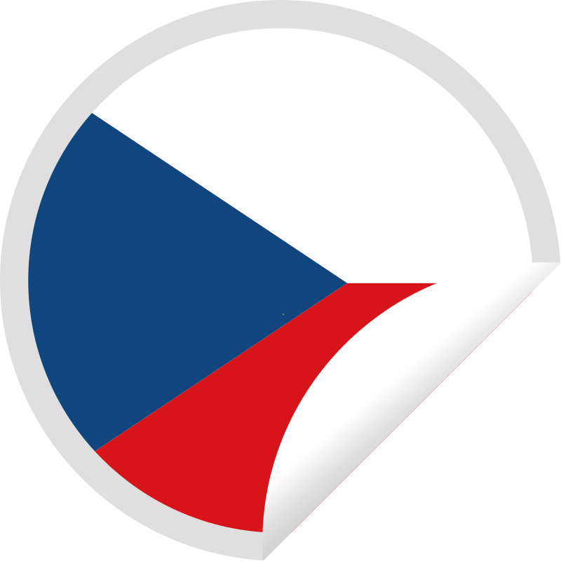 Czech flag sticker