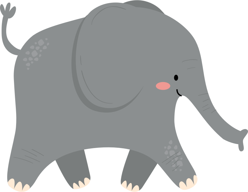 Cartoon Elephant - Openclipart