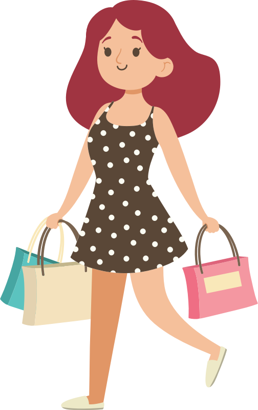 Young Woman With Shopping Bags