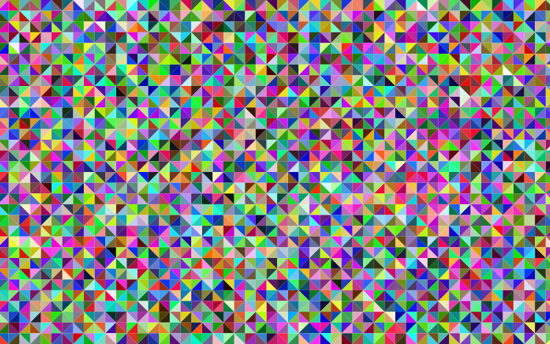 Colorful Triangular Geometric Pattern
