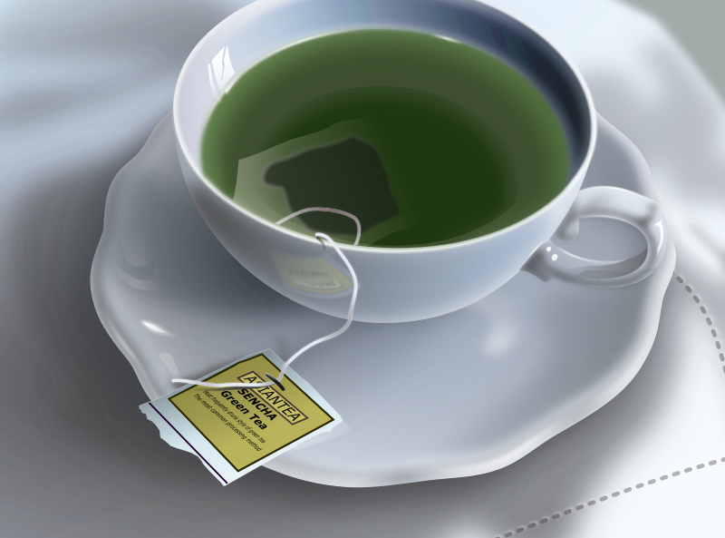 Tea Cup with Green Tea