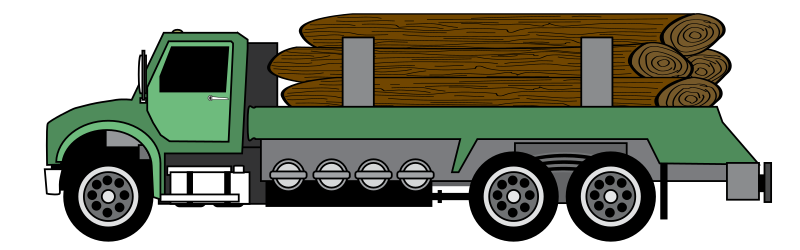 log truck clipart