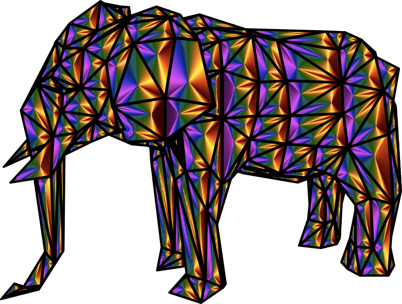 Geometric Elephant Chromatique