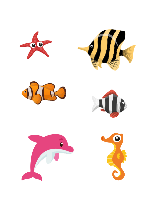 Aquatic animals - Openclipart