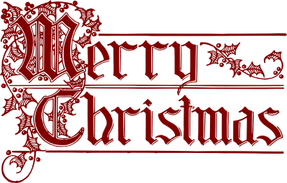 Vintage ornate Merry Christmas - Openclipart