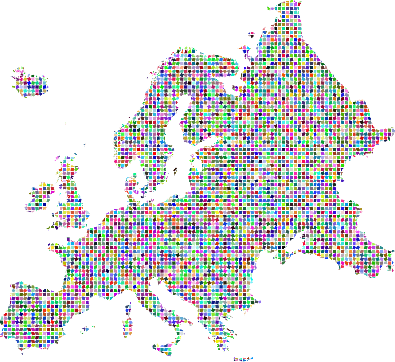 Europe Mosaic - Openclipart