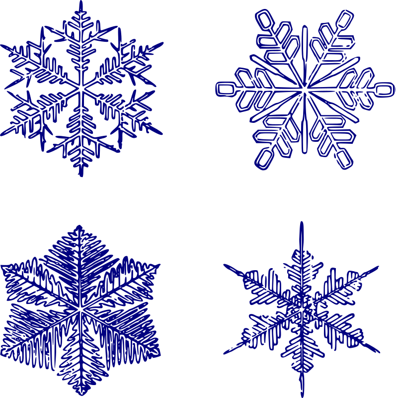 Four Snow Crystals