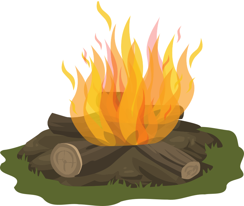 Campfire with Flames