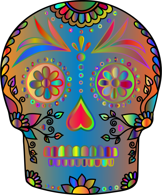 Sugar Skull By Vera Kratochvil Polyprismatic