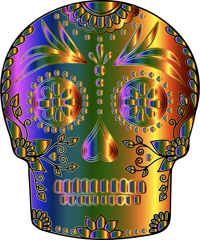 Sugar Skull By Vera Kratochvil Chromatique