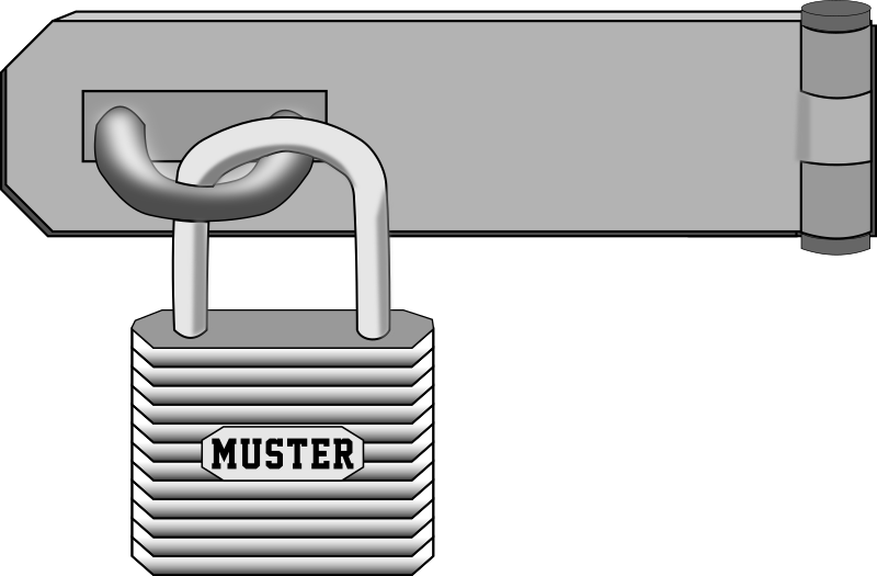 Padlock on Hasp