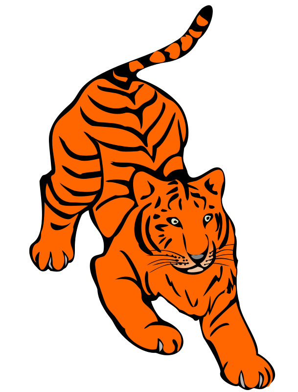 Orange Tiger - Openclipart