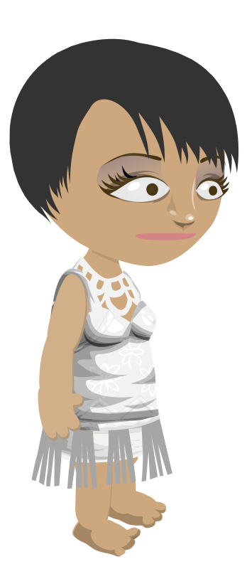 Flapper Lady Cartoon