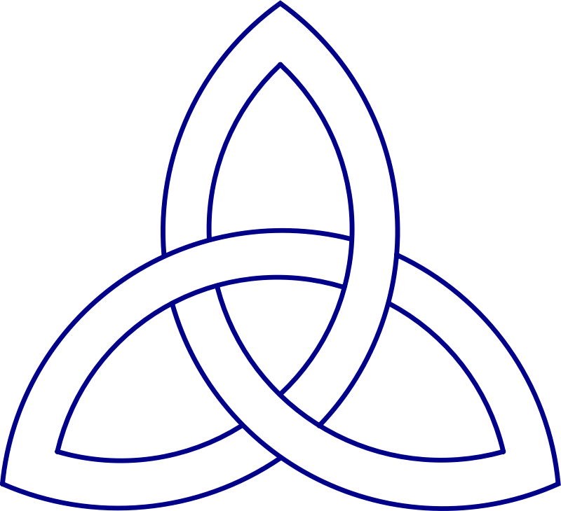 Simple celtic knot outline