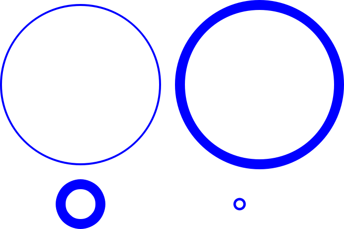 Stroke width definitions effect one use of elements II