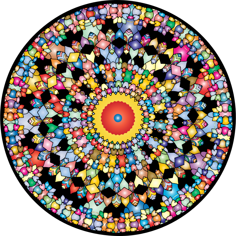 Mandala By KaylinArt Vectorized Prismatic