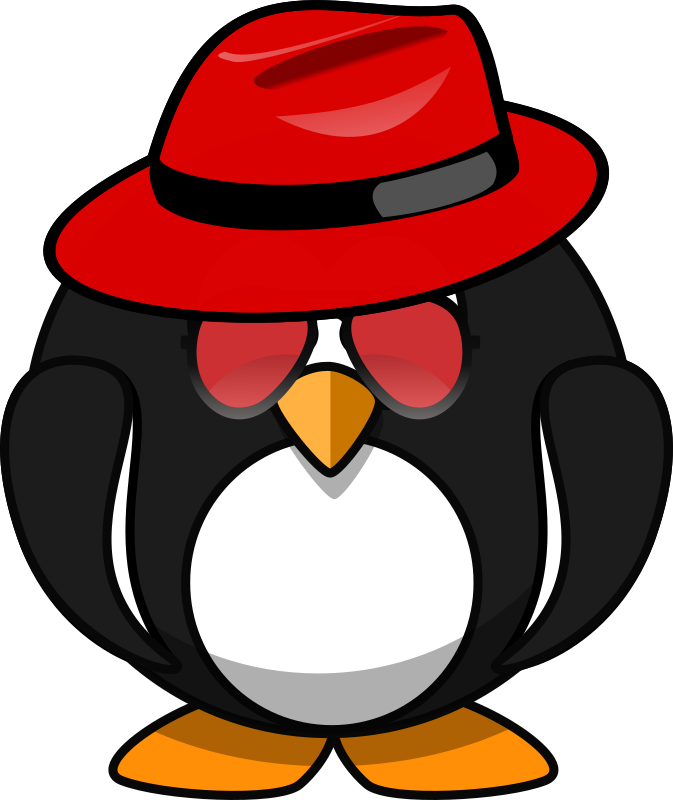 Mafioso Pinguin - Openclipart