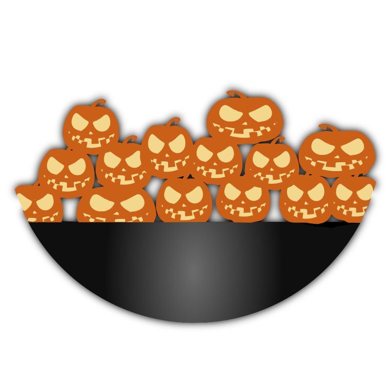 Bowl of Halloween Pumpkins