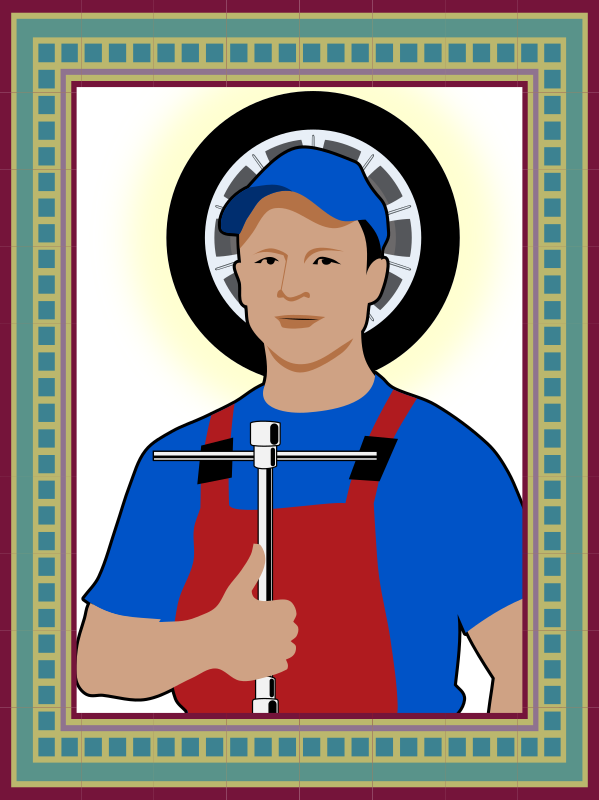 Saint Auto mechanic by Rones