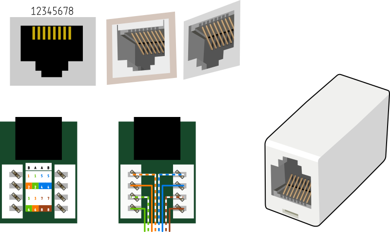 8p8c female aka RJ-45 by Rones