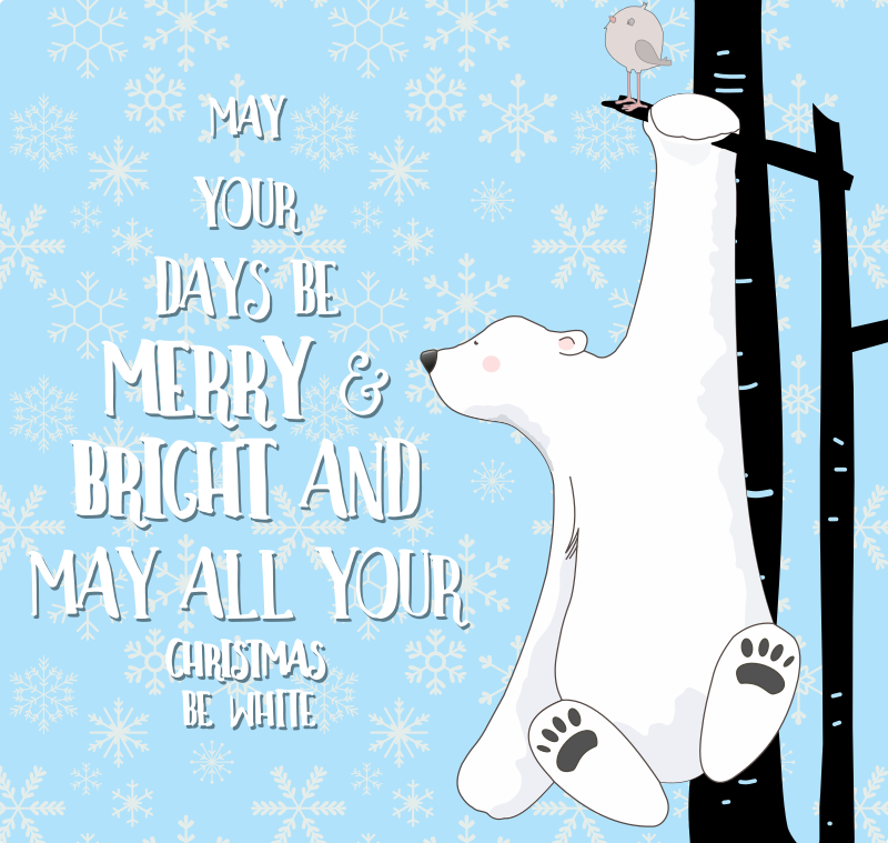 Bear Christmas Card