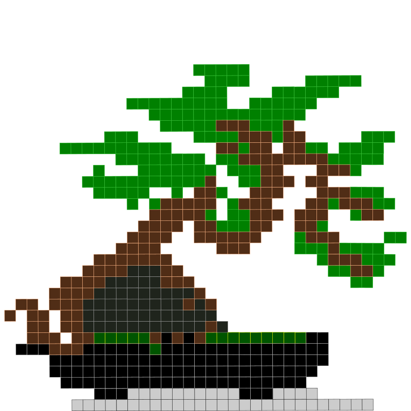 Bonsai Pixel Art