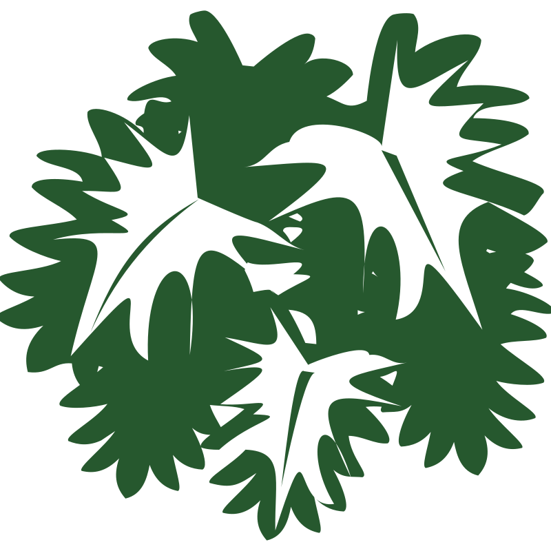 Green Leaf with Border - Openclipart