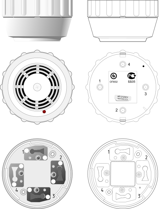 Smoke detector 1 by Rones