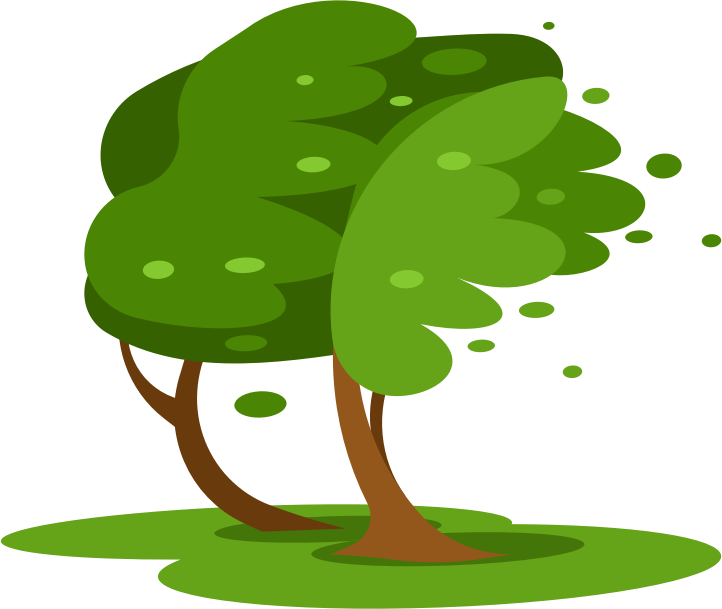 wind trees clip art