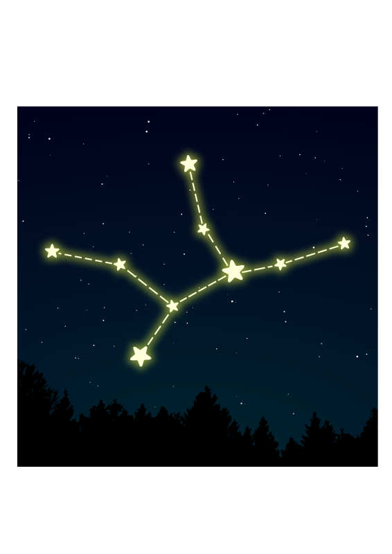 Virgo star constellation