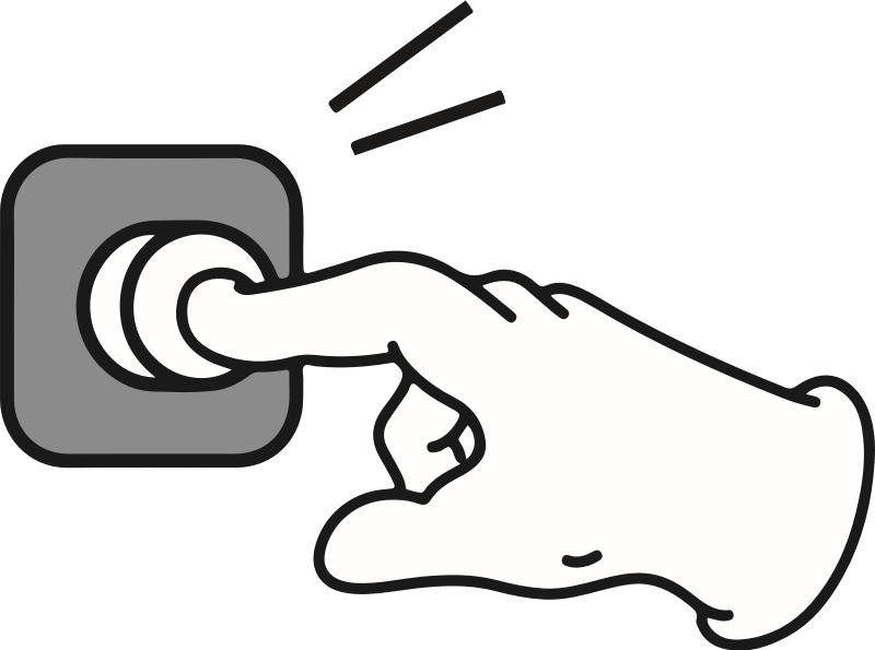 Press button sign - Openclipart