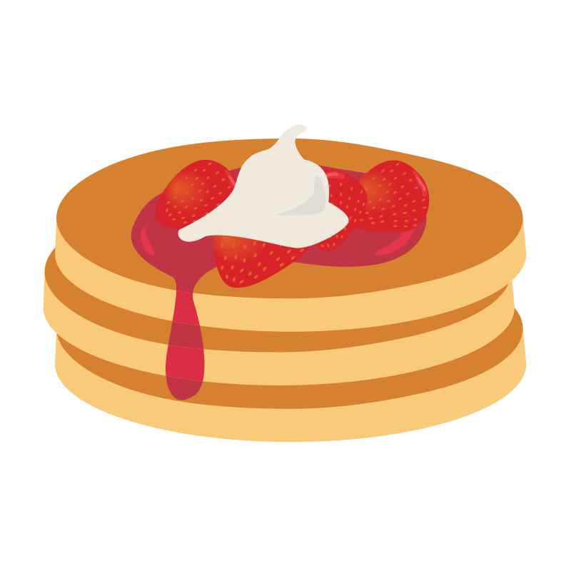 Pancakes with Strawberries